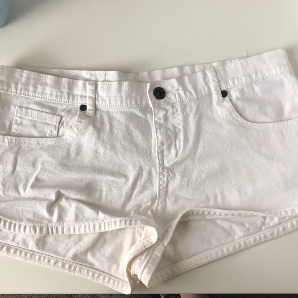White hurley shorts